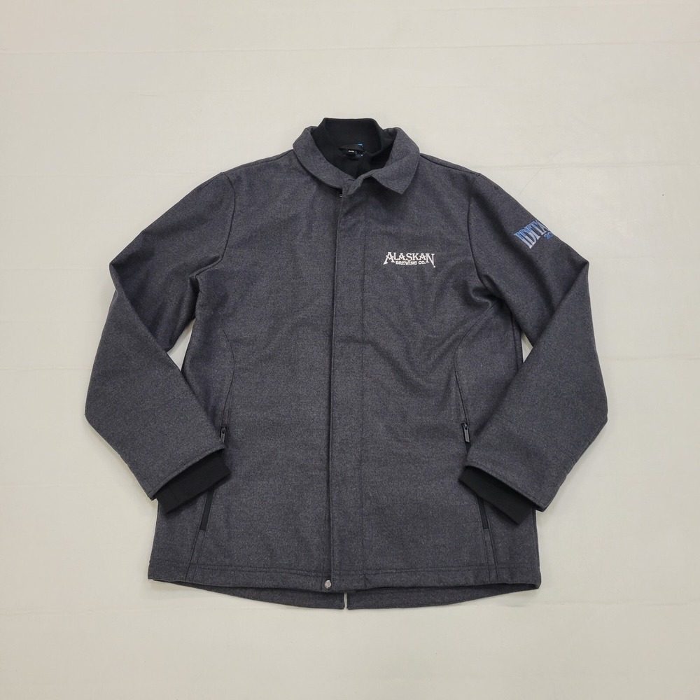 Bauer Winter Coat Mens‎ XL Gray Iditarod 2019 Alaska Brewing Company Jacket Grey